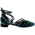 Load image into Gallery viewer, Jimmy Choo Peacock / Silver Tartan Celestia 25 Flats