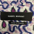 Load image into Gallery viewer, Isabel Marant Blue Multi Andor Silk Crepe Paisley Gathered Mini Dress