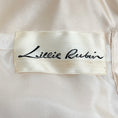 Load image into Gallery viewer, Lillie Rubin Champagne Silk Vintage Dress with Beaded Neckline