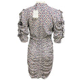 Load image into Gallery viewer, Isabel Marant Blue Multi Andor Silk Crepe Paisley Gathered Mini Dress
