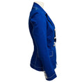 Load image into Gallery viewer, Balmain Blue Double Breasted Cotton Jacket with Silver Buttons