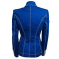 Load image into Gallery viewer, Balmain Blue Double Breasted Cotton Jacket with Silver Buttons