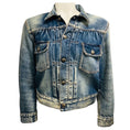 Load image into Gallery viewer, Ralph Lauren Collection Medium Blue Wash Distressed Denim Jacket