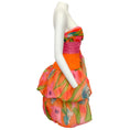 Load image into Gallery viewer, Lawrence Vintage Orange / Pink Multi Floral Strapless Dress