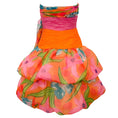 Load image into Gallery viewer, Lawrence Vintage Orange / Pink Multi Floral Strapless Dress
