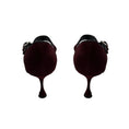 Load image into Gallery viewer, Manolo Blahnik Burgundy / Black Suede Ankle Strap Pumps