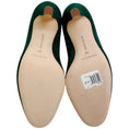 Load image into Gallery viewer, Manolo Blahnik Dark Green Suede Verin 105 Pumps