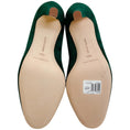Load image into Gallery viewer, Manolo Blahnik Dark Green Suede Verin 105 Pumps