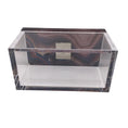 Load image into Gallery viewer, Kimberly McDonald Purple / Clear Stone Embellished Decorative Lucite Box
