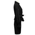 Load image into Gallery viewer, Brioni Black Silk Lined Wool Jacket and Skirt Suit Set with Belt