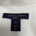 Load image into Gallery viewer, Louis Vuitton White / Gold Monogram Detail Button Front Cotton Blouse
