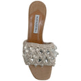 Load image into Gallery viewer, Aquazzura Oat Crochet Crystal Embellished Cote 50 Sandals