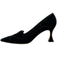 Load image into Gallery viewer, Manolo Blahnik Black Suede Dorehi Pumps