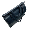 Load image into Gallery viewer, Bottega Veneta Navy Blue Intrecciato Woven Leather Top Handle Leather Briefcase with Removable Strap