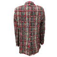 Load image into Gallery viewer, Thom Browne Red Multi Prince of Wales Tweed Sack Blazer