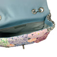 Load image into Gallery viewer, Chanel Blue Multi Paris-Seoul Crochet and Lambskin Medium Flap Bag