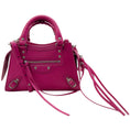Load image into Gallery viewer, Balenciaga Hot Pink Leather Mini City Crossbody Bag
