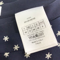 Load image into Gallery viewer, Christian Dior Navy Blue Star Print Silk Midi Skirt