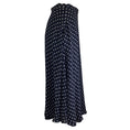 Load image into Gallery viewer, Christian Dior Navy Blue Star Print Silk Midi Skirt