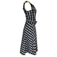 Load image into Gallery viewer, Michael Kors Collection Black / Optical White Madras Cotton Poplin Dress
