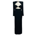 Load image into Gallery viewer, Alex Perry Black Long Sleeved Crepe Maxi Dress with Cut Out Detail