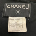 Load image into Gallery viewer, Chanel Vintage Black Lambskin Leather Trimmed Boucle Tweed Coat