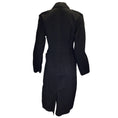 Load image into Gallery viewer, Dries Van Noten Black Double Breasted Belted Cotton Coat