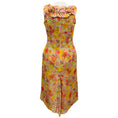 Load image into Gallery viewer, Christian Lacroix Vintage Pastel Multi Floral Silk Chiffon Cocktail Dress