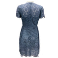 Load image into Gallery viewer, Valentino Slate Blue Short Sleeved Lace Cocktail Dress