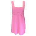 Load image into Gallery viewer, Patou Begonia Pink Cotton-Blend Tweed Corsage Belted Mini Dress