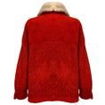 Load image into Gallery viewer, Punto Burnt Orange Lamb Shearling Jacket with Mink Fur Collar