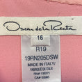 Load image into Gallery viewer, Oscar de la Renta Light Pink Long Sleeved Wool Stretch Midi Dress