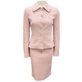 Load image into Gallery viewer, Dolce & Gabbana Light Pink Textured Stretch Pique Jacket and Skirt Suit Set