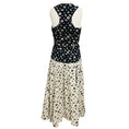 Load image into Gallery viewer, Rosie Assoulin Cream / Black All Buttoned Up Floral Vest Top and Floral Gathered Skirt