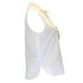 Load image into Gallery viewer, Atlantique Ascoli White Ruffled Sleeveless Cotton Blouse