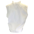 Load image into Gallery viewer, Atlantique Ascoli White Ruffled Sleeveless Cotton Blouse