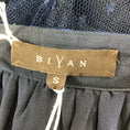 Load image into Gallery viewer, Biyan Navy Blue Floral Embroidered Mesh Tulle Midi Skirt