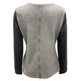 Load image into Gallery viewer, Fabiana Filippi Grey Monili Bead Embellished Two Tone Cashmere Knit Pullover Sweater