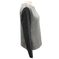 Load image into Gallery viewer, Fabiana Filippi Grey Monili Bead Embellished Two Tone Cashmere Knit Pullover Sweater
