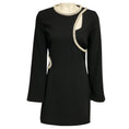 Load image into Gallery viewer, Jonathan Simkhai Black Katharine Diamante Cutout Mini Dress