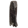 Load image into Gallery viewer, Sacai Grey Lace and Techno Asymmetric Zipper Midi Skirt
