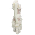 Load image into Gallery viewer, Alexis White Tiered Floral Lace Dress