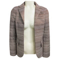Load image into Gallery viewer, Marc Jacobs Brown / White Striped Cotton Blazer