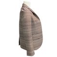 Load image into Gallery viewer, Marc Jacobs Brown / White Striped Cotton Blazer