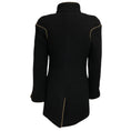 Load image into Gallery viewer, Chanel Black 2015 Paris Salzburg Runway Jacket with Gripoix Buttons and Gold Accents