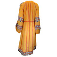 Load image into Gallery viewer, Dodo Bar Or Mustard Yellow Embroidered Gingham Print Alexa Dress