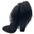 Load image into Gallery viewer, Bottega Veneta Black Suede Booties with Fur Trim