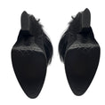 Load image into Gallery viewer, Bottega Veneta Black Suede Booties with Fur Trim