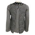 Load image into Gallery viewer, Sonia Rykiel Black / White Embellished Gingham Knit Jacket