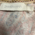 Load image into Gallery viewer, Zimmermann Pastel Multi / Gold Metallic Devi Spliced Paisley Print Fit Flare Linen Mini Dress